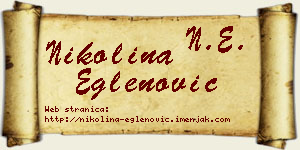 Nikolina Eglenović vizit kartica